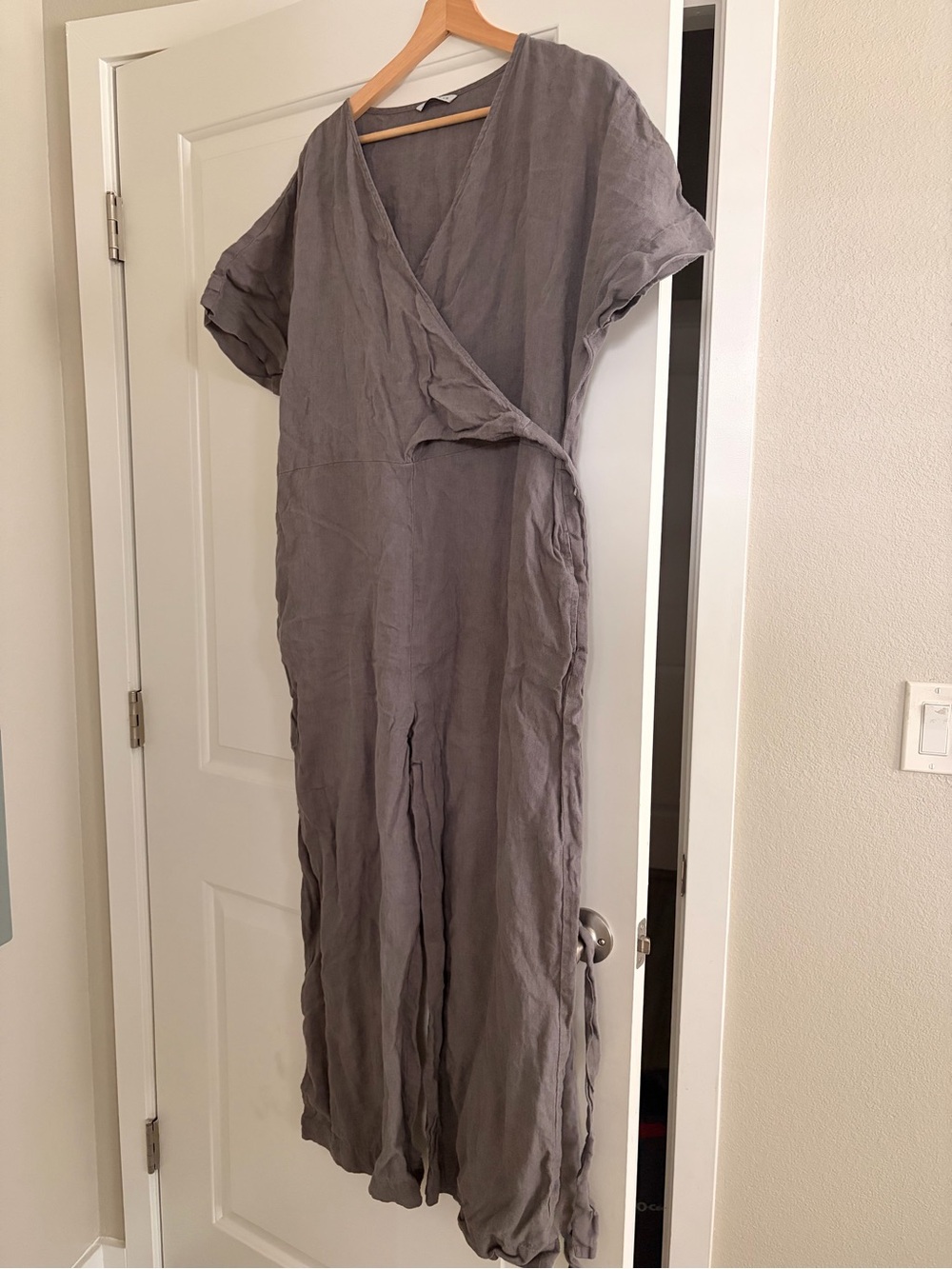 LinenFox Wrap Jumpsuit